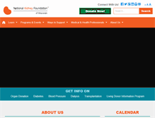 Tablet Screenshot of kidneywi.org